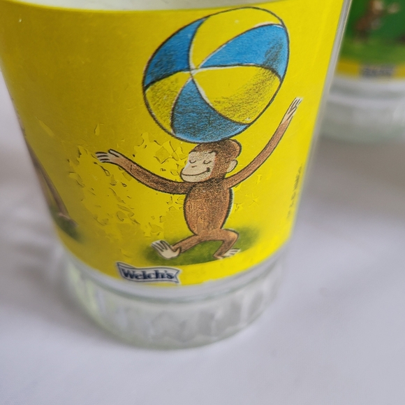 Vintage Curious George Welches Juice Glasses - Picture 6 of 8